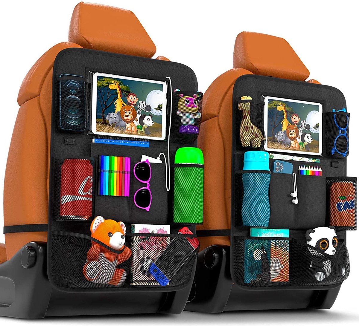 Autostoel Organizer - 9 vakken - waterproof en krasbestendig - touchscreen-tas voor iPad 10,5 inch