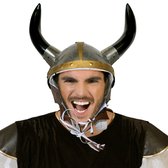 Funny Fashion - Verkleedaccesoires - Metalen vikinghelm met hoorns