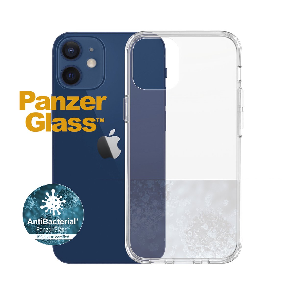 PanzerGlass ClearCase Apple iPhone 12 Mini Hoesje Transparant