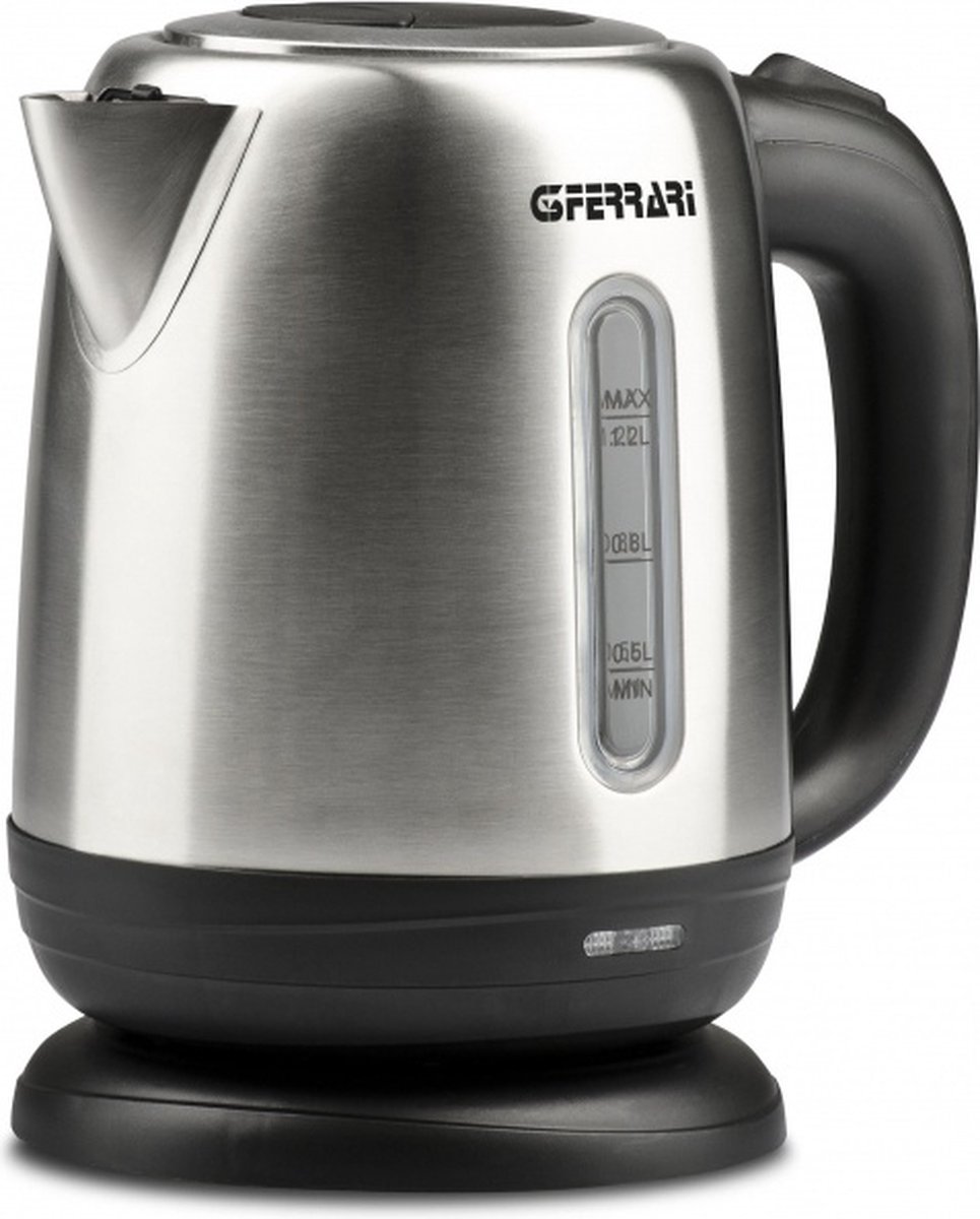 G3 Ferrari Idra – Waterkoker 1,2L 1630W – Waterniveau Indicator – Uitneembaar Filter – Automatische Uitschakeling – RVS Design