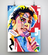 Poster WPAP Pop Art Michael Jackson - King of Pop