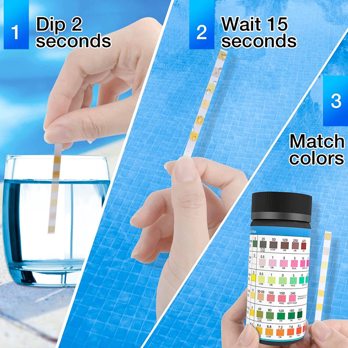Zwembadteststrips