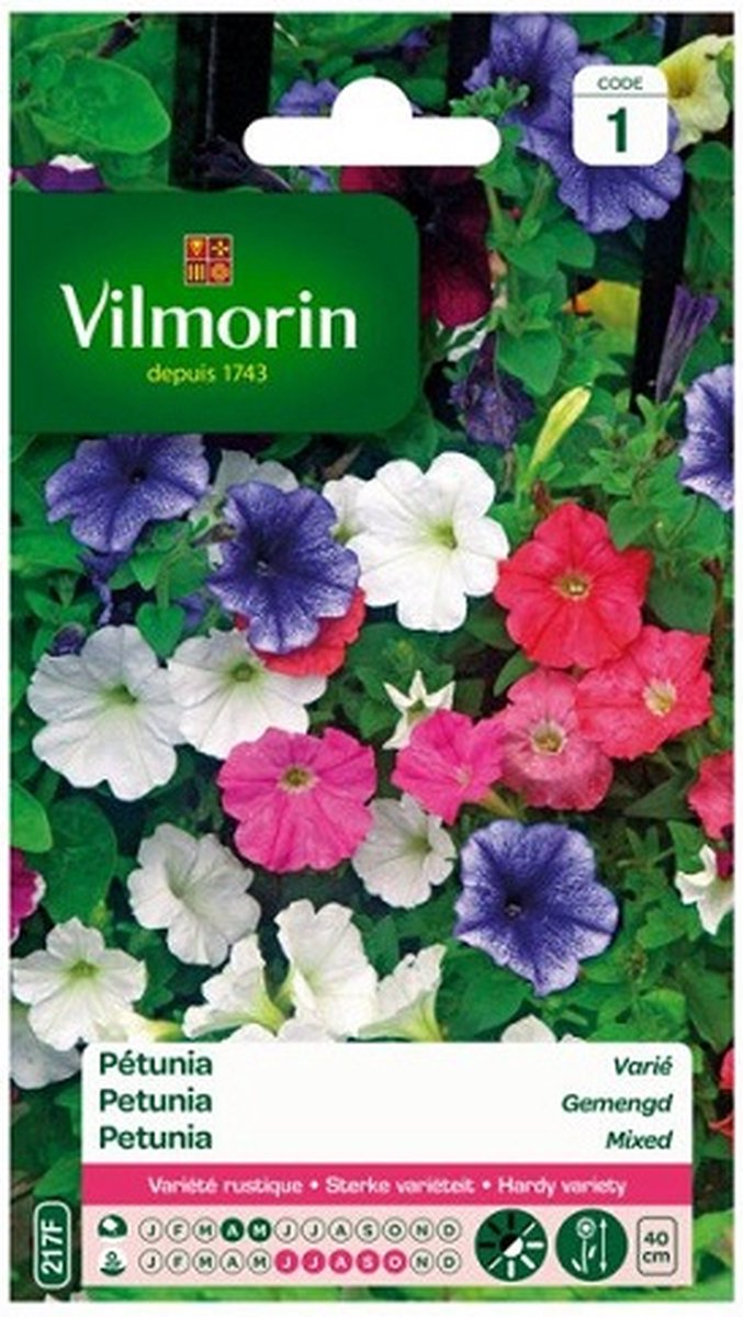 Vilmorin- Petunia- Gemengd- V217