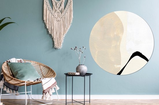 Wall Circle - Wall Circle Indoor - Stains - Altéré - Abstrait - ⌀ 120 cm - Décoration murale - Peintures Ronds XXL