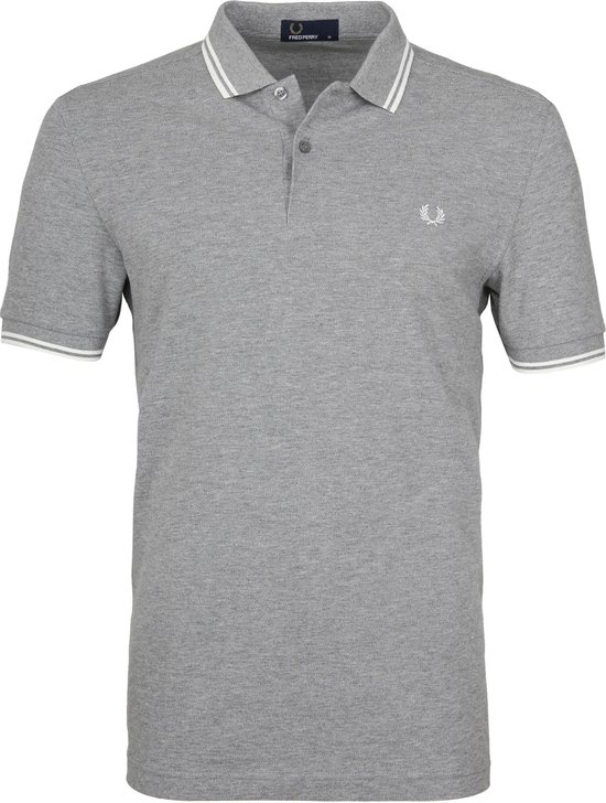 Fred Perry - Polo Grijs P48 - Slim-fit - Heren Poloshirt Maat S