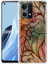Oppo Reno7 Hoesje Abstract colorful - Designed by Cazy