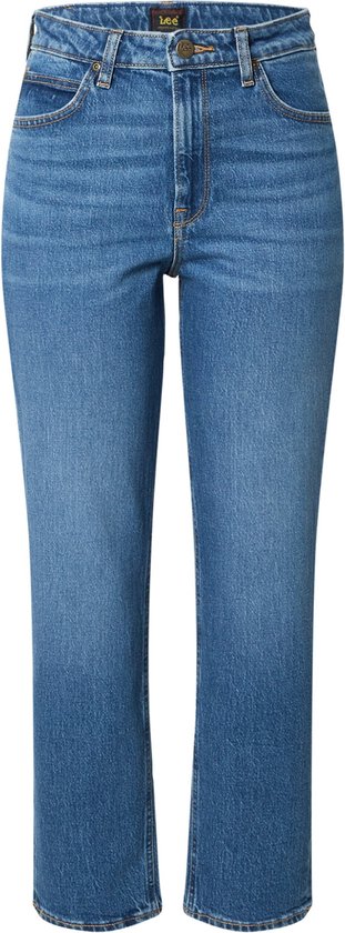 Lee Carol Jeans Femme Coupe Droite Taille Haute - Denim Stretch Noir Vintage Confortable