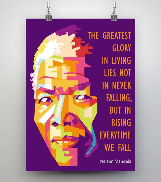 Poster Pop Art Nelson Mandela - 50x70cm