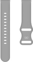 Siliconen bandje - geschikt voor Huawei Watch GT 2 42 mm / GT 3 42 mm / GT 3 Active 42 mm / GT 3 Pro 43 mm / GT 3 Elegant - grijs