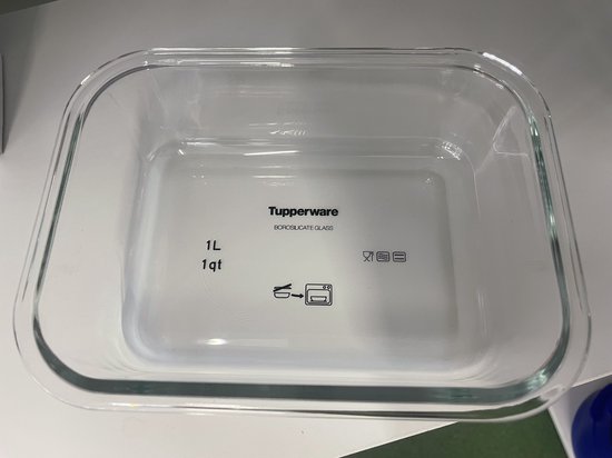 New Tupperware Premiaglass 1.5L Glass Container Freezer Oven