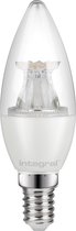 Integral LED - Lampe bougie - E14 - 4,9 watts - 2700K - 470 lumen - Couvercle transparent - dimmable