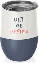 Gobelet isotherme de bureau en acier inoxydable Out of Office - 420 ml
