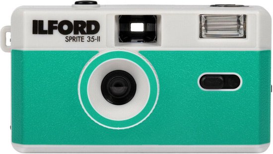 Ilford Sprite 35-II Reusable Camera Zilver/Teal