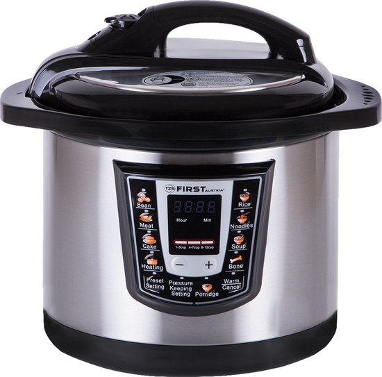 TZS Rijstkoker 6L 1000W Zwart met 9 Kookfuncties - TZS - €62,00