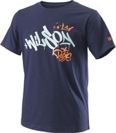 Wilson Paris Tech Tee Junior - sportshirts - Dark Blue - Unisex