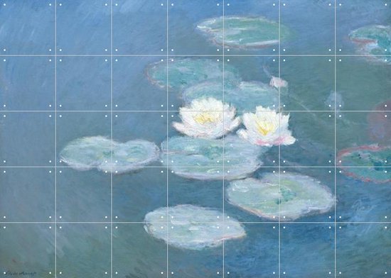 IXXI Waterlilies Evening - Claude Monet - Wanddecoratie - 100 x 140 cm