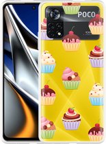 Xiaomi Poco X4 Pro Hoesje Cupcakes - Designed by Cazy