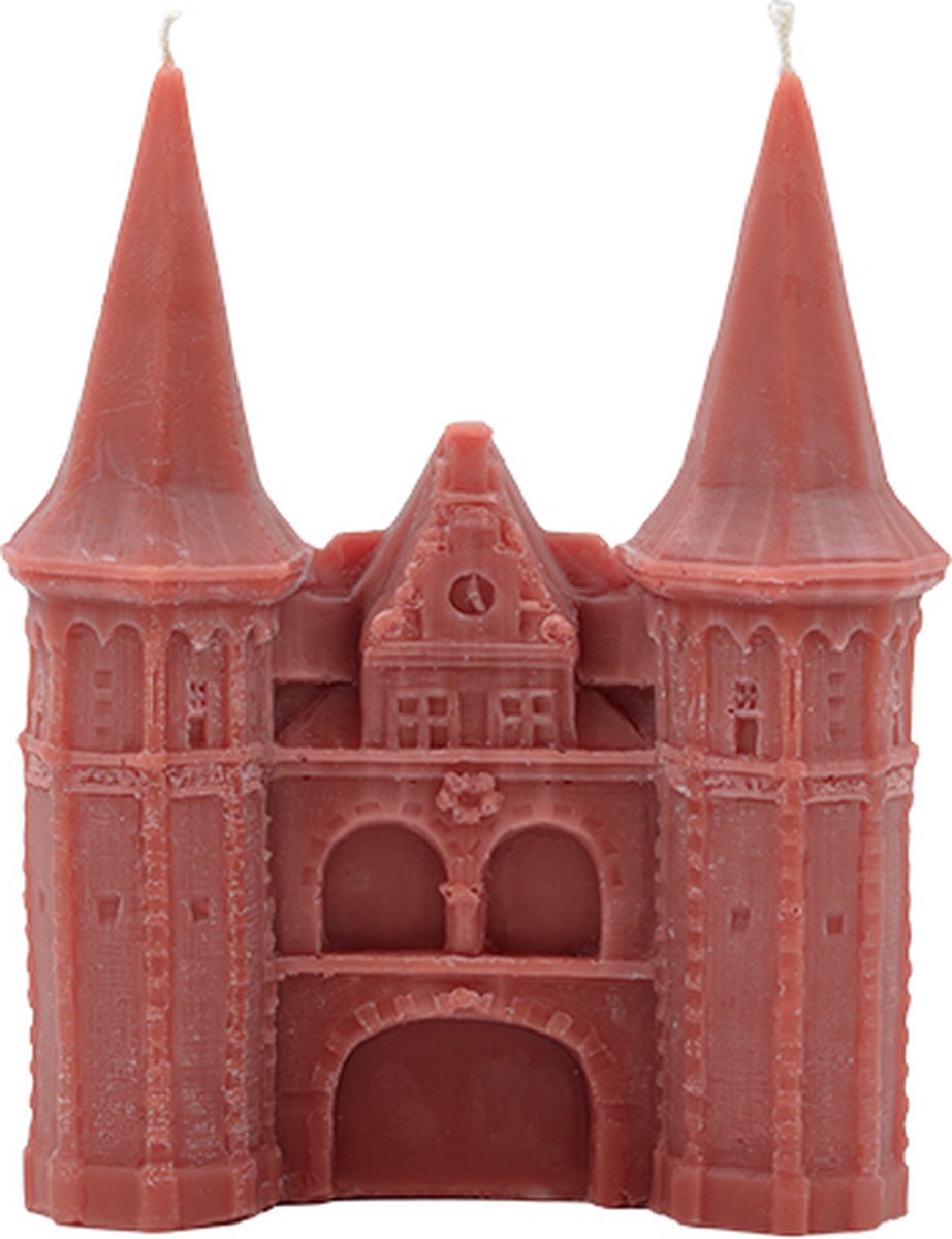 Vonk! Waterpoort kaars Terracotta
