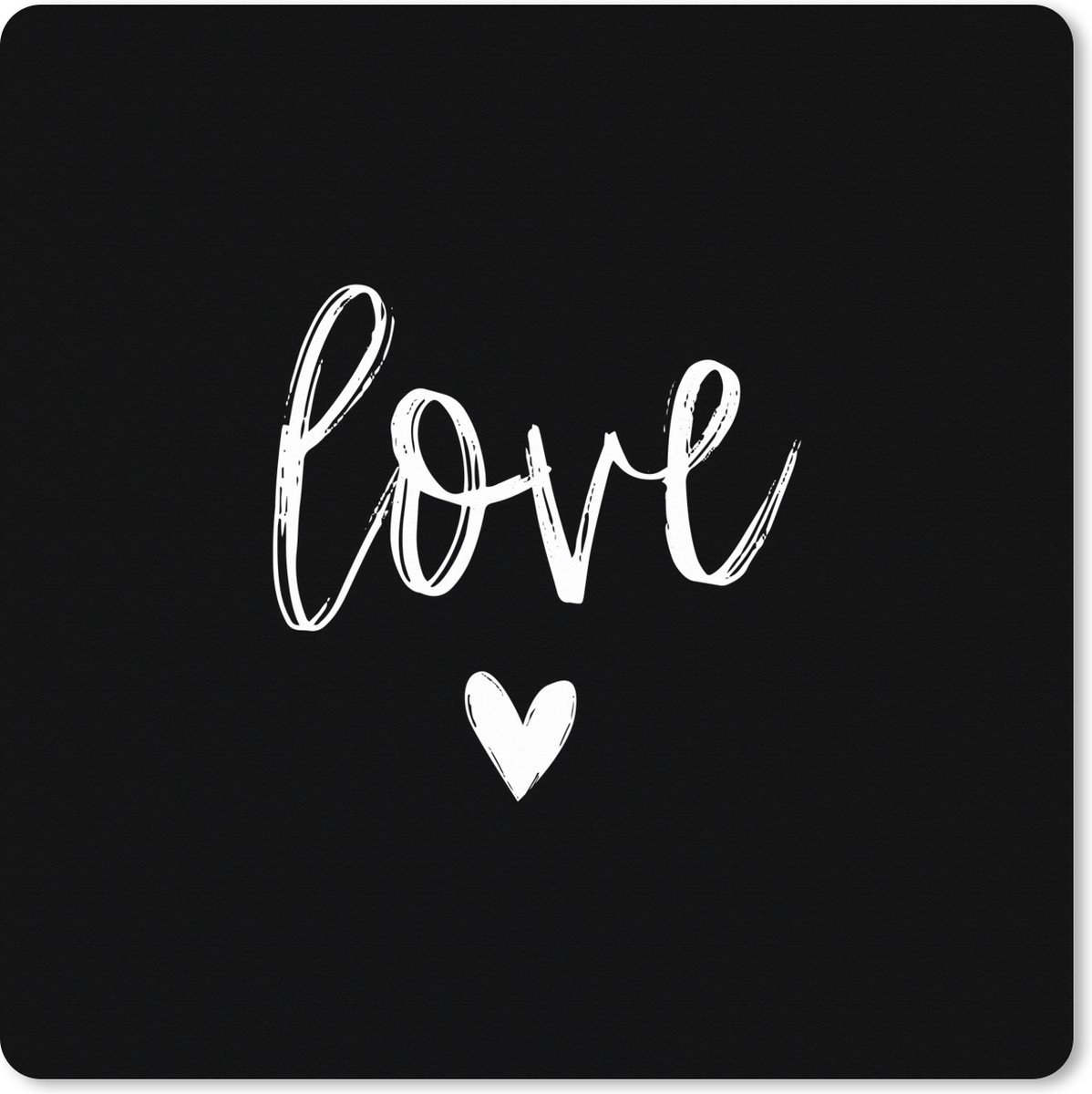Muismat XXL 50x50 cm - Bureau onderlegger - Bureau mat Vriendin - Love - Spreuken - Quotes - Bureaumat - Gaming mousepad xl - Bureaulegger groot - Computer deskmat