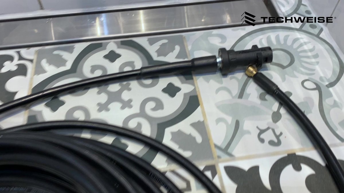 Reinigingsslang voor buisreiniging, 15 m, 160 200 bar, incl. adapter