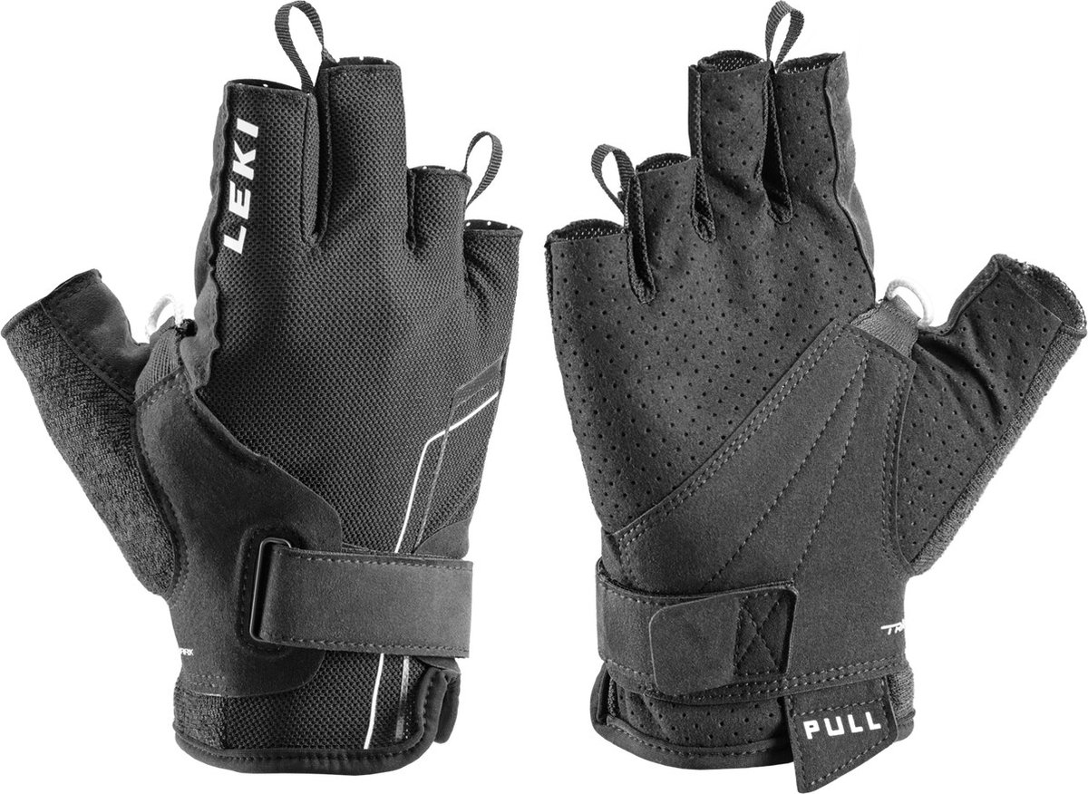 LEKI HS Nordic Breeze Shark Halve Vinger Handschoenen Zwart