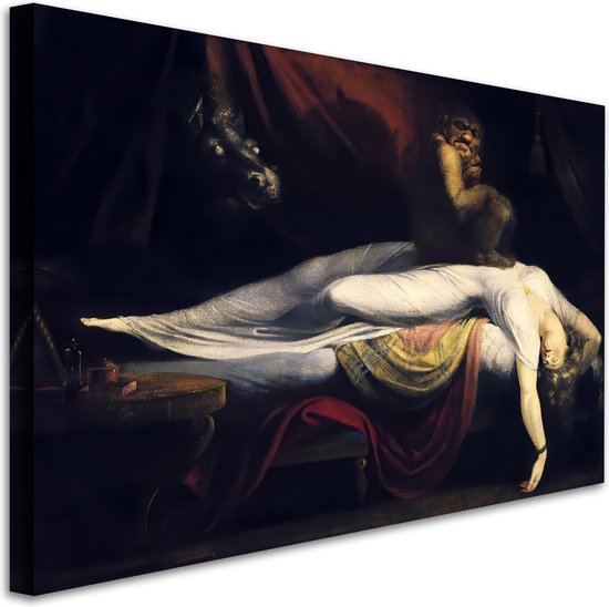 Henri Fuseli - Le cauchemar, le cauchemar Impression sur toile