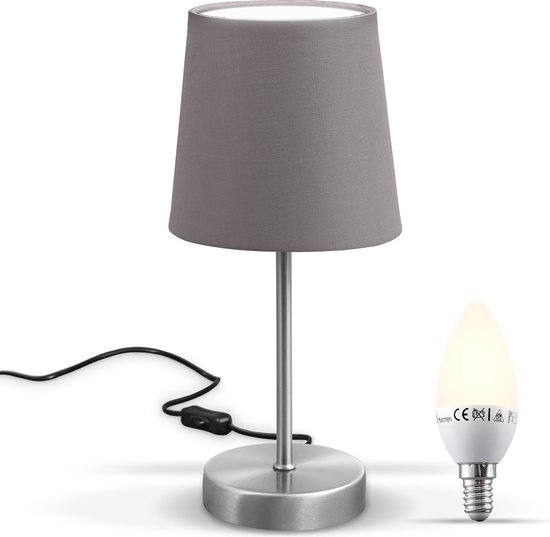 slepen Paleis Martin Luther King Junior B.K.Licht - Tafellamp smart - slaapkamer lamp - bedlamp - leeslamp - stof -  incl. E14... | bol.com