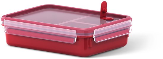 Set Rectangulaire EMSA CLIP & MICRO 1,2l Rouge