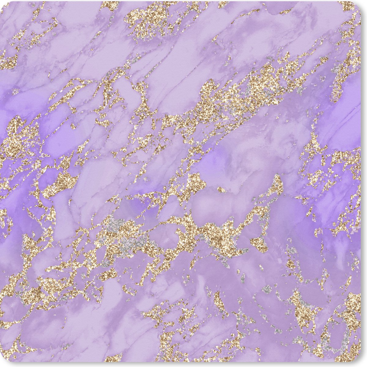 Muismat XXL 80x80 cm - Bureau onderlegger - Bureau mat Marmer - Glitter - Chic - Goud - Bureaumat - Gaming mousepad xl - Bureaulegger groot - Computer deskmat