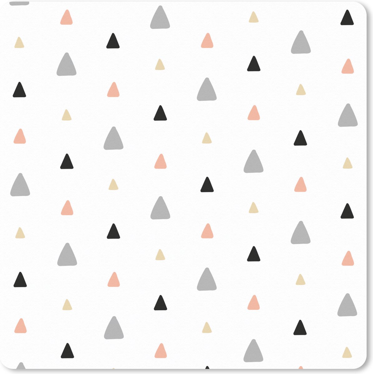 Muismat XXL 50x50 cm - Bureau onderlegger - Bureau mat Pastel - Vorm - Patroon - Bureaumat - Gaming mousepad xl - Bureaulegger groot - Computer deskmat