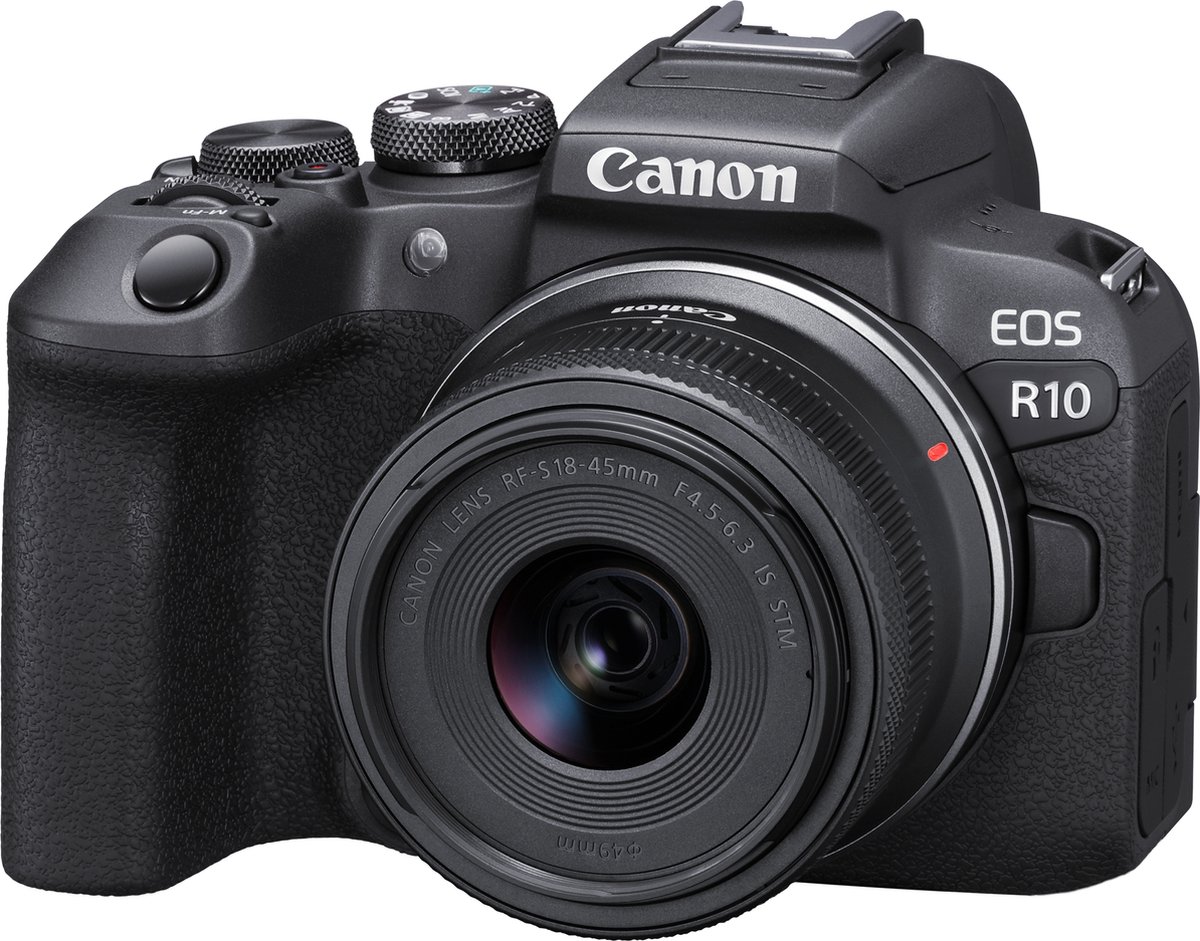 Canon EOS R10 + RF-S 18-45mm - Systeemcamera - 24.2 MP - Kantelbaar touchscreen - Met standaard zoomlens — cadeau in Elektronica - foto 2