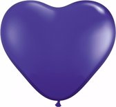 Ballons coeurs violets 15 pièces