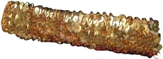 Glitter pailletten disco haarband - goud - Dames - Carnaval party kleding - Hoofdband - Glamour