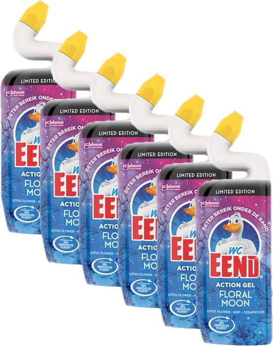 WC Eend Toiletreiniger Action Gel Floral Moon - 6x 750 ml ...