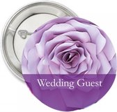10 Corsage buttons Purple Love - bruiloft - trouwen - huwelijk - corsage - button - bloem - lila - paars