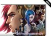 Poster Arcane - Arcane - Netflix - Game - League of Legends - Jinx - Vi - Cadeau - Posters - Arcane serie - Games  - Decoratie - A2 - 60X42 - Geschikt om in te lijsten