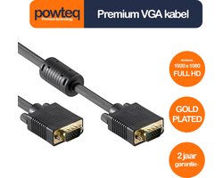 Powteq - 20 meter premium VGA kabel - VGA male naar VGA male