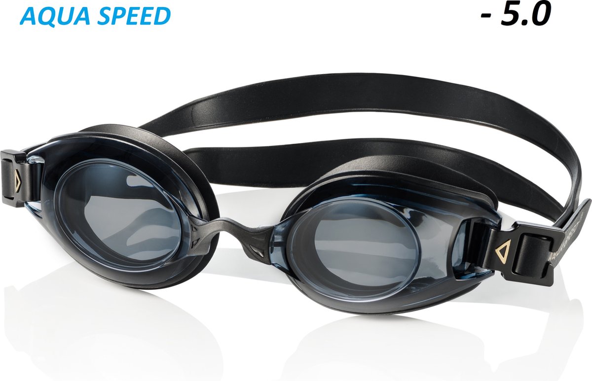 LUMINA Zwembril op sterkte - donkere glazen sterkte - 5.0