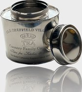 Madame Chai - boîte à thé - 250 grammes - argent - acier inoxydable - boîte à thé 250 grammes