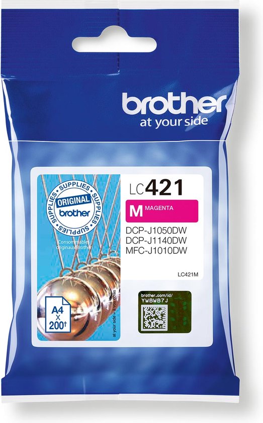 Brother LC-421 - Inkcartridge - Magenta / Roze