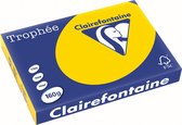 Clairefontaine Trophée Pastel, gekleurd papier, A3, 160 g, 250 vel, goudgeel 4 stuks