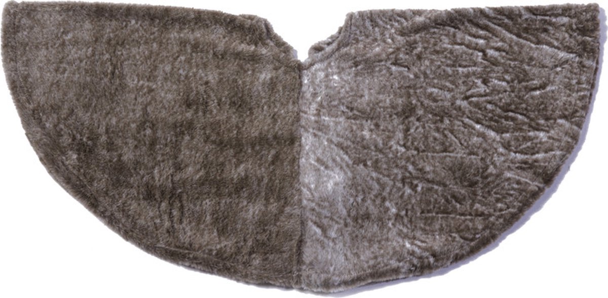 Anna's Collection Kerstboomrok - bruin - imitatiebond - 90 cm - kerstboomrok/kerstboom kleed