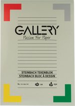 Bloc à dessin Gallery Steinbach granulé format 21 x 297 cm (A4) 250 g / m² bloc de 20 feuilles