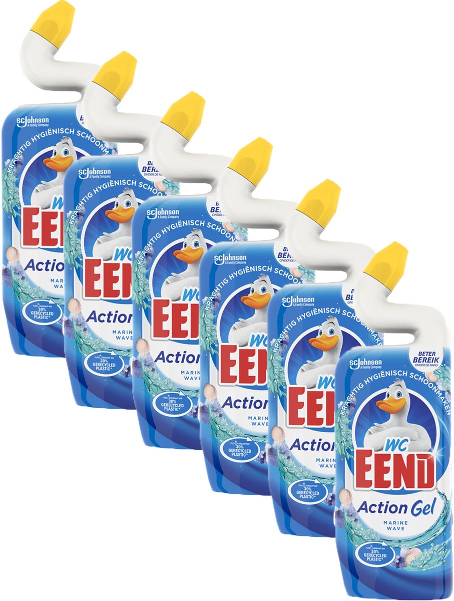 WC Eend - Toiletreiniger Marine Wave - 6 x 750 ml - Voordeelverpakking