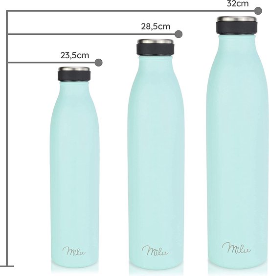 Bambaw -- Bouteille isotherme en acier inoxydable (couleur vert sauge) - 750 mL main image 1