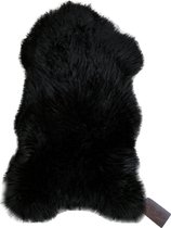 WOOOL Schapenvacht - Zwart Australisch S (90cm) 100% ECO - Kortharig - Heerlijk Zacht Schapenvel