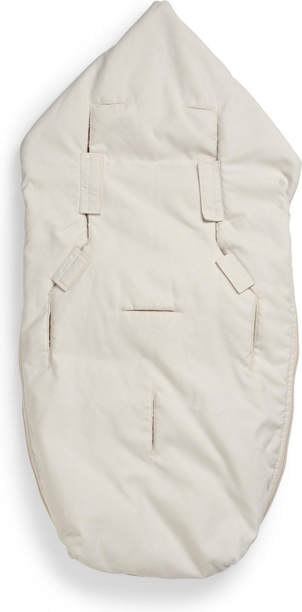 Elodie autostoel voetenzak - Voetenzak - Voetenzak universeel - Voetenzak Baby - Voetenzak autostoel 0+ -Creamy White — afbeelding 2
