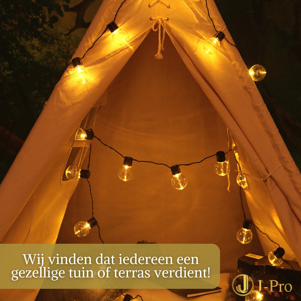 JPro 3 in 1 Frigus 50 Lichtsnoer Buiten Tuinverlichting Met Stekker Op...