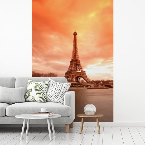 Tour Eiffel couleur Oranje à Paris 180x280 cm
