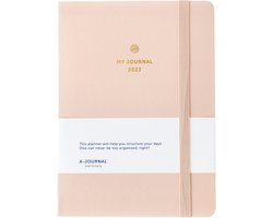 potlood Vlekkeloos puree A-journal My Journal Agenda - 2023 - Beige - A5 | bol.com